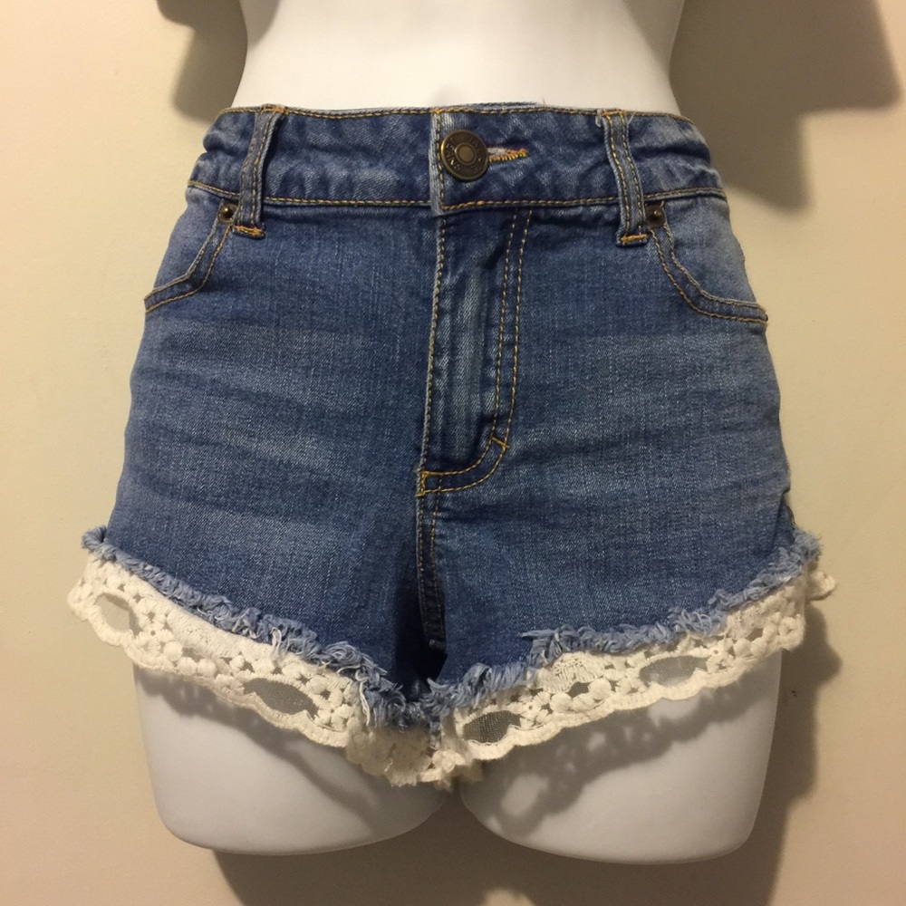 Jalate Jeans women lace trim shorts
